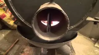 Печь Камелёк, типа Bullerjan. Отопление гаража или мастерской. Oven Bullerjan. Heating workshop.