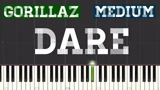 Gorillaz - DARE Piano Tutorial | Medium