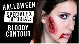 HALLOWEEN Tutorial: Special FX Wound | BLOODY 'Contour' | JamiePaigeBeauty