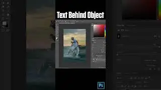 How to add text behind your object in photoshop (EASY)