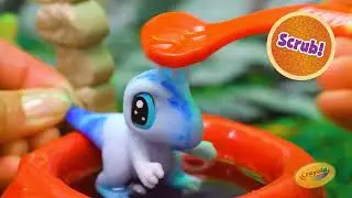Crayola Scribble Scrubbie Pets Dinosaur Island Playset || Crayola Product Demo