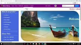 Library Management system in php overview