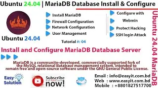 MariaDB Database Server Install and Configure on Ubuntu 24.04