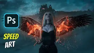 Black Angle | Speed Art (Photoshop)