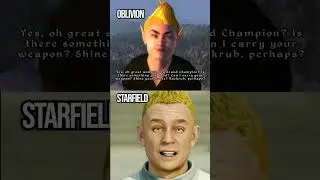 Adoring Fan in Starfield vs Oblivion 