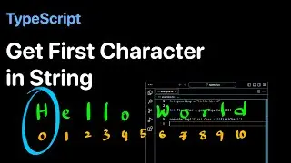 How to get First Character in String in TypeScript - Examples | ProgramGuru.org