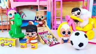 CARTOON DOLLS LOL SURPRISE IN KINDERGARTEN funny cartoons with dolls DARINELKA dolls Darinelka