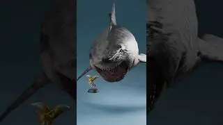 Megalodon vs Blue Whale |The Largest Sea Monster