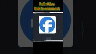 make facebook logo in autocad 