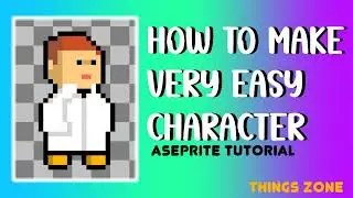 Aseprite Tutorial/How to make a very easy character. Cómo hacer un personaje muy fácil/Pixel Art