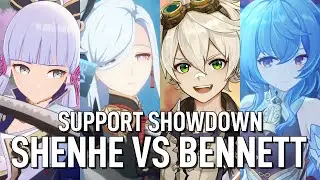 Support C0 lv 90 Shenhe vs Bennett Showcase - Cryo and Melt feat. Ganyu and Ayaka