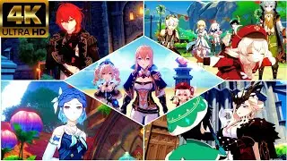 All : Mondstadt Story & Event : Cutscenes | Genshin Impact - 4K 60FPS