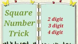 Square Number 💫Trick