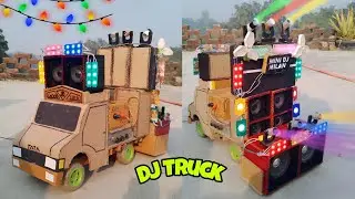 How To Make Mini Dj Truck Setup Loading Setup || Lights Loading Mini Dj Truck Light And Sharpy Light