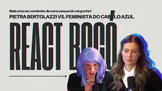 FEMINAZI DE CABELO AZUL DESTRÓI PIETRA? | React ao debate no Inteligência LTDA.