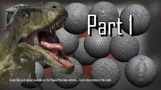 texture a T rex in Zbrush. Optional project files