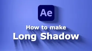 How to make long shadow effect in After Effects without addon