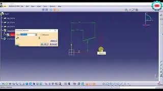 16. Dimensional Constraints - Line - CATIA Sketcher