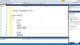 C++ Declaring Variables & Constants
