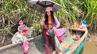 24 HORAS EN EL RIO😱CON MI BEBE TODDLER NASHLY DANAI/ NUESTRA CAMA ES LA CANOA 🛶/ NOS ESPANTARON😰