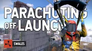 PARACHUTING OFF LAUNCH SITE - RUST