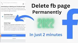 how to permanently delete fb business page 2022