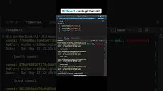 Git Revert 🔥🔥@nishasingla05 #git #programing #nishasingla05