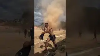 Sand Tornado Appears In Football Match | 10 News First