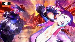 Fan Cam Juri Fat Legacy Costume Versus Same Juri Street Fighter 6 MOD Gameplay PC %