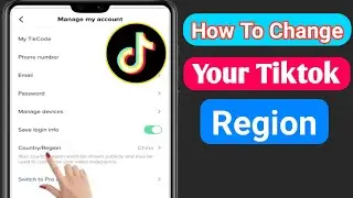 How To Change Your Tiktok Region 2023 | How To Change Country Location On Tiktok