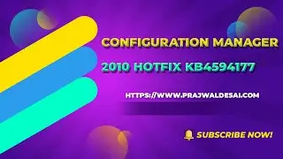 Configuration Manager 2010 Hotfix KB4594177