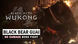 Black Myth Wukong - Black Bear Guai Boss Fight (No Damage Taken)