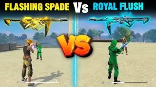 POKER MP40 DAMAGE ABILITY TEST FREE FIRE | FLASHING SPADE VS ROYAL FLUSH - GARENA FREE FIRE