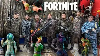 ТОЛПА НА ТОЛПУ, БЫЛО БОЛЬНО! PAINTBALL CHALLENGE / Fortnite Battle Royale В ЖИВУЮ!