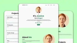 Responsive Personal Portfolio Website using HTML & CSS & Javascript | Step by Step Tutorial