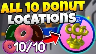 Where To Find All 10 Donuts In Barrys Prison Run Obby