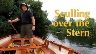 Stern Sculling in a Tideway Dinghy