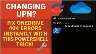 Changing UPN Fix OneDrive 404 Errors Instantly with This PowerShell Trick! 🔧