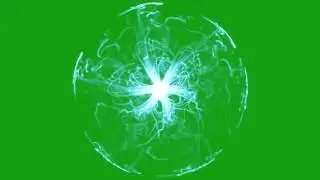 Plasma Energy on Green Screen Bacground