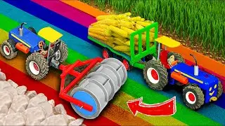Top diy tractor making mini Concrete bridge #28 | diy tractor | water pump | @KeepVilla|DongAnh mini