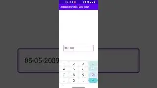 Jetpack Compose Date Input text