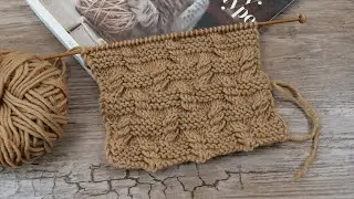 Косы – шахматка узор спицами ♟ Cables knitting pattern