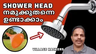 How to Make Round Shower Head Using Kitchen Funnel