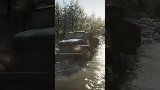 SnowRunner. Урал 375Д Едет по воде. Поддержать автора 5336 6903 0900 2980.