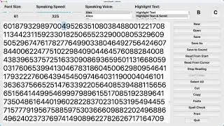 1 Million Digits Of Pi Read By TypeIt ReadIt Part 4 of 4 - 1,000,000 - HD Video