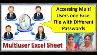 Accessing multi users one Excel file with different Passwords | multi user excel file