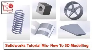 Solidworks Tutorial Mega Mix- New User To 3D Modelling 🔴 New Users Basics