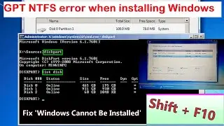 How to Convert GPT to NTFS: Fix 'Windows Cannot Be Installed' on GPT Partition