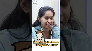Java Interview Question: Error & Exception In Java | 