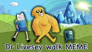 Dr Livesey walk | but it's Finn Jake and BMO | Adventure time | 